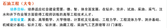 南充信息工程学校2020-石油工程(大专)_招生信息